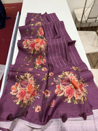 Tussar Floral Butta