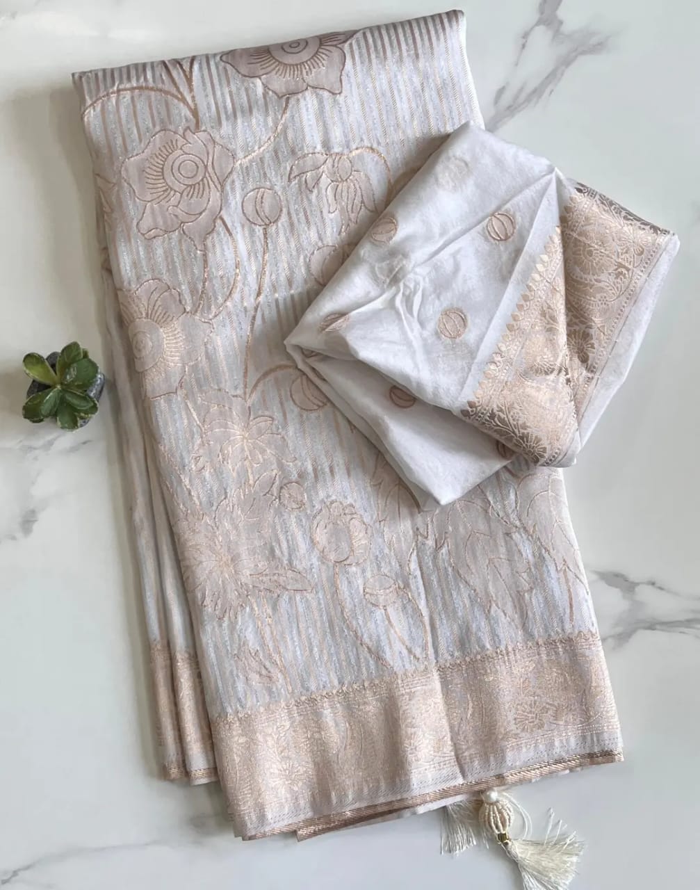Khadi Tissue Floral Jaal