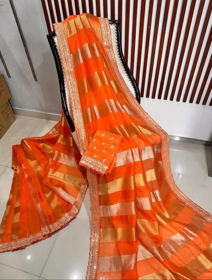 Tissue Jari Patta Border