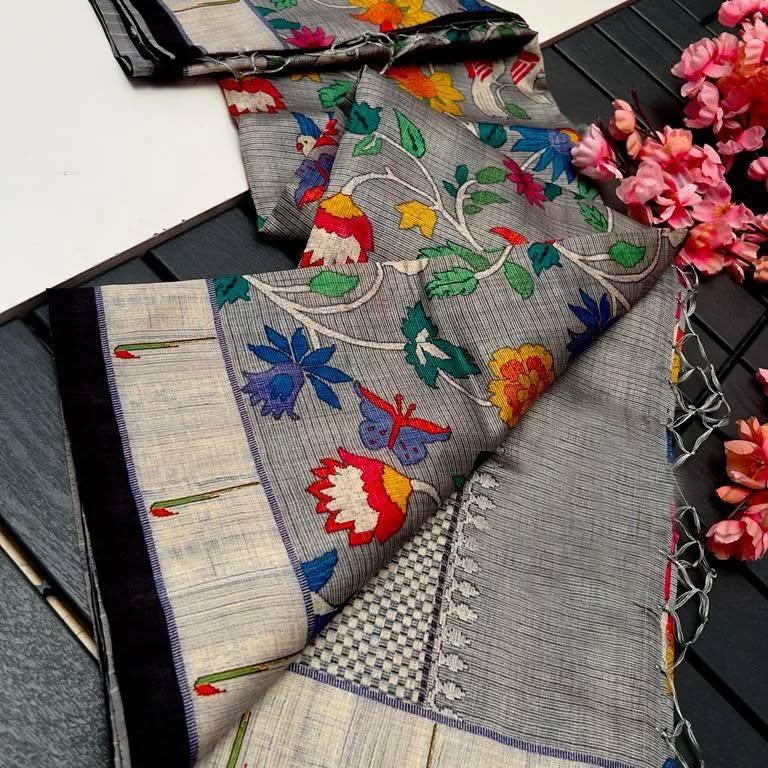 Tussar Paithani Jaal