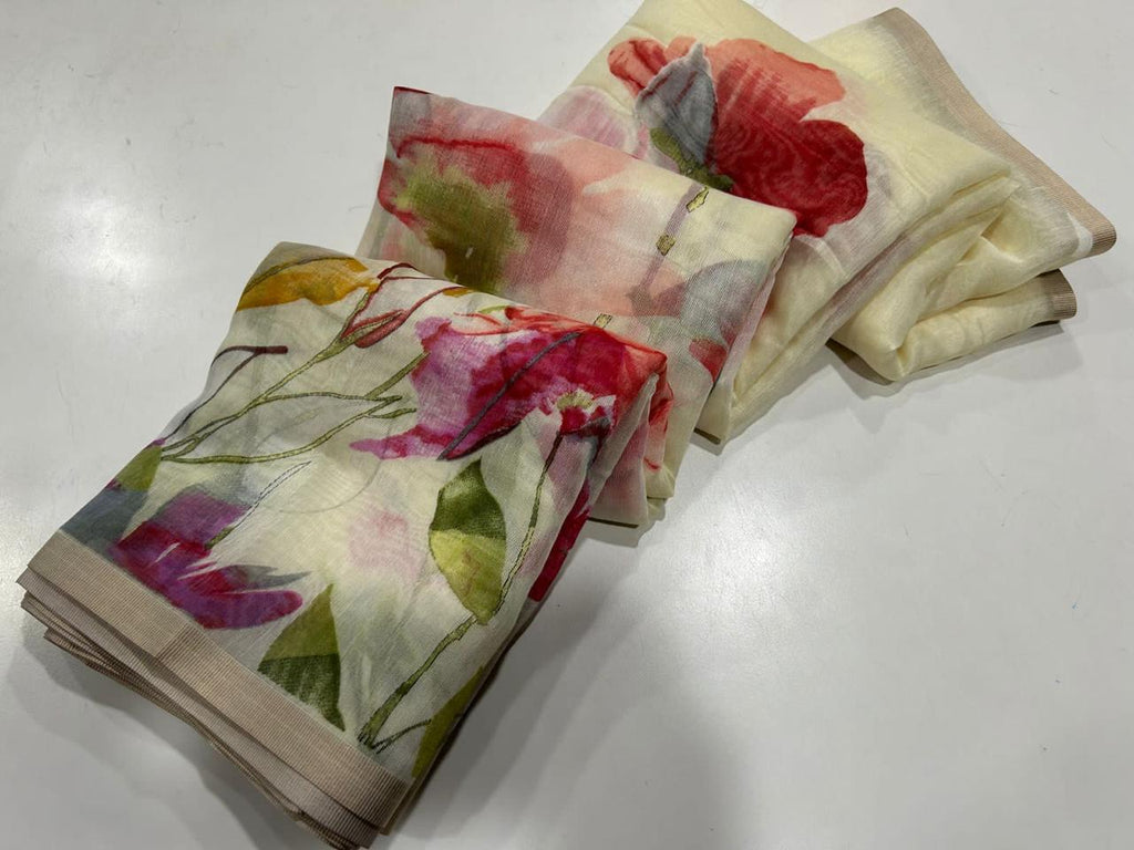 Chanderi Floral Print