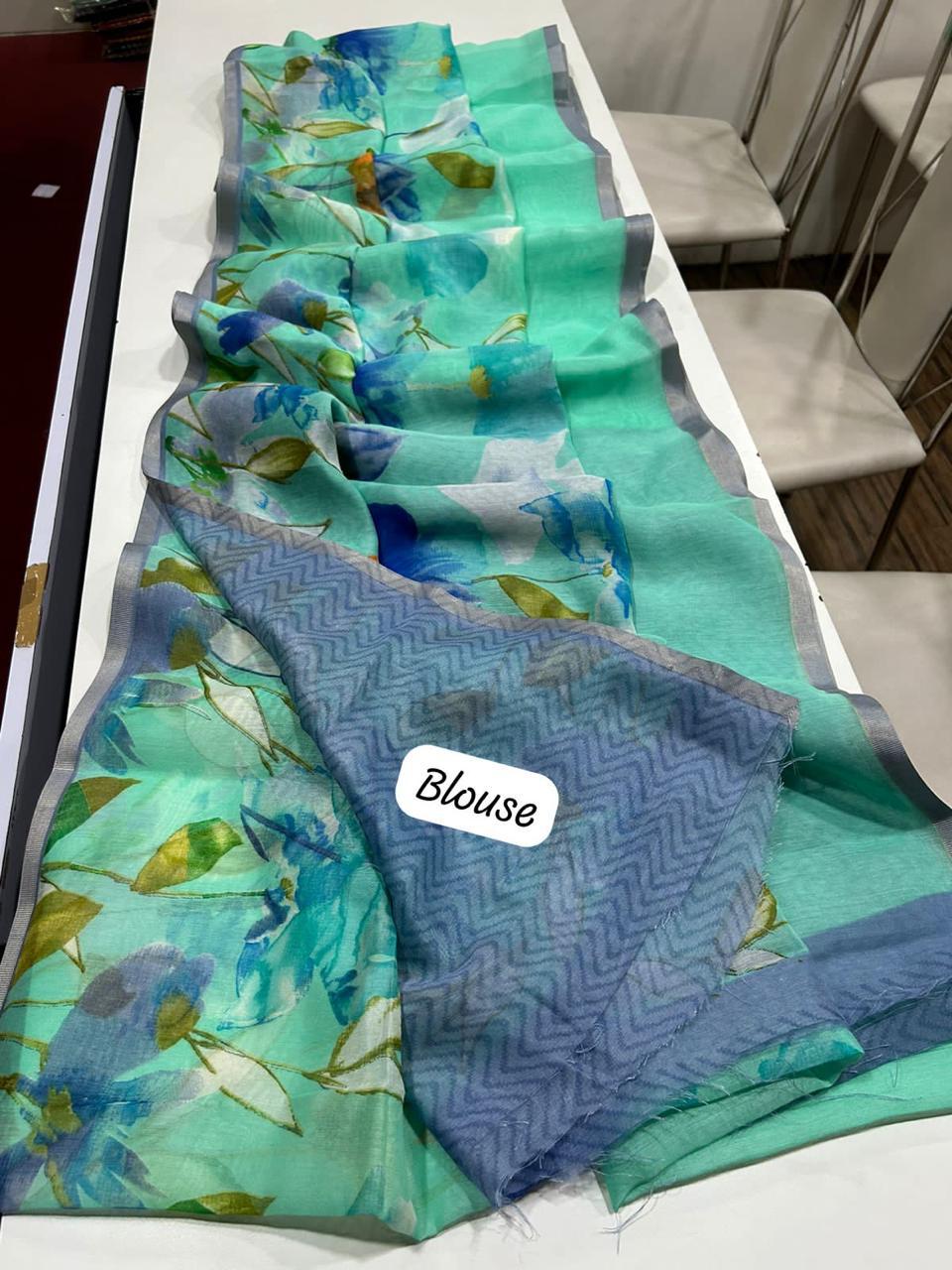 Chanderi Floral Print